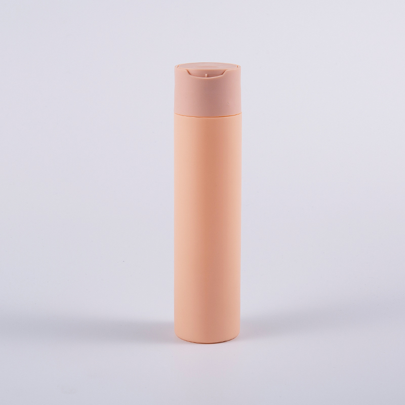 Maramihang Kulay na Soft Touch Round Shape 250ml Cleansing Bottle na May Disk Cap