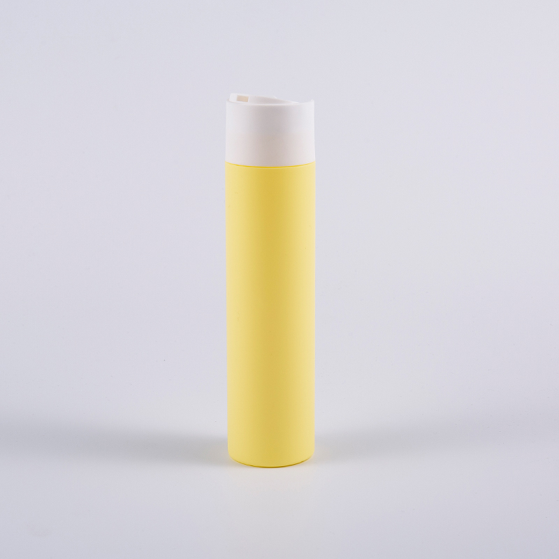 Maramihang Kulay na Soft Touch Round Shape 250ml Cleansing Bottle na May Disk Cap
