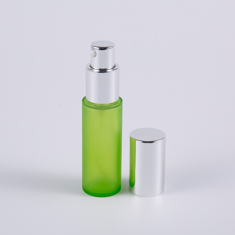Green frost 20ml 30ml PET PETG round thick wall lotion bottle na may pump