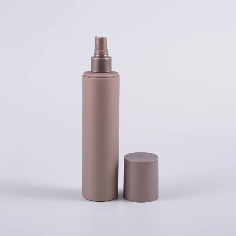 Maramihang Kulay na Soft Touch Round Shape 250ml Cleansing Bottle na May Plastic Pump 