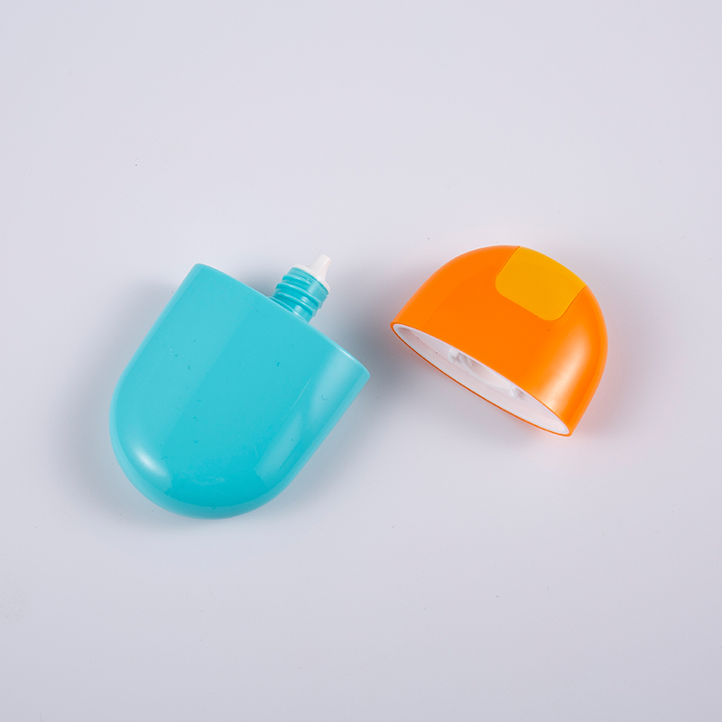 Solid Blue color 30ml 50ml EVOH multi-layer sunscreen bottle na may screw cap