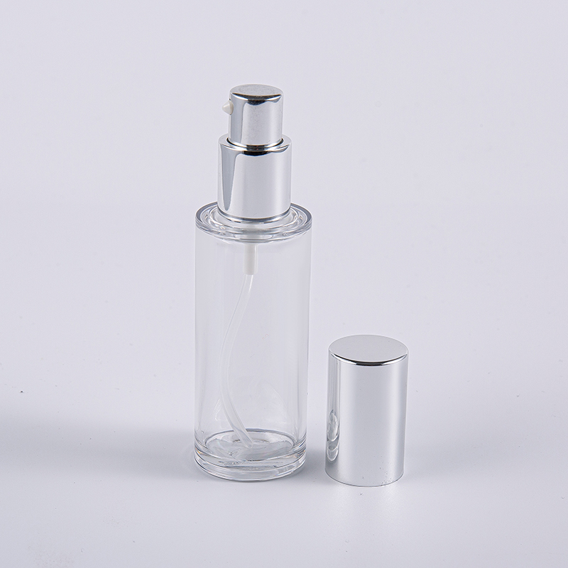 De-kalidad na 35ml Round Lotion Bottle na May Aluminum Pump na Paggamit sa Paglalakbay De-kalidad na 35ml Round Lotion Bottle na May Aluminum Pump na Paggamit sa Paglalakbay