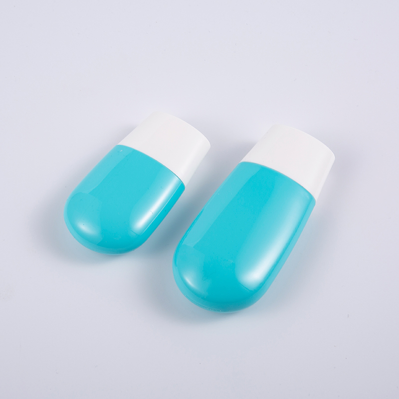 Eco-Friendly Travel Essential 30ml at 50ml Premium Blue PE Sunscreen Bottle