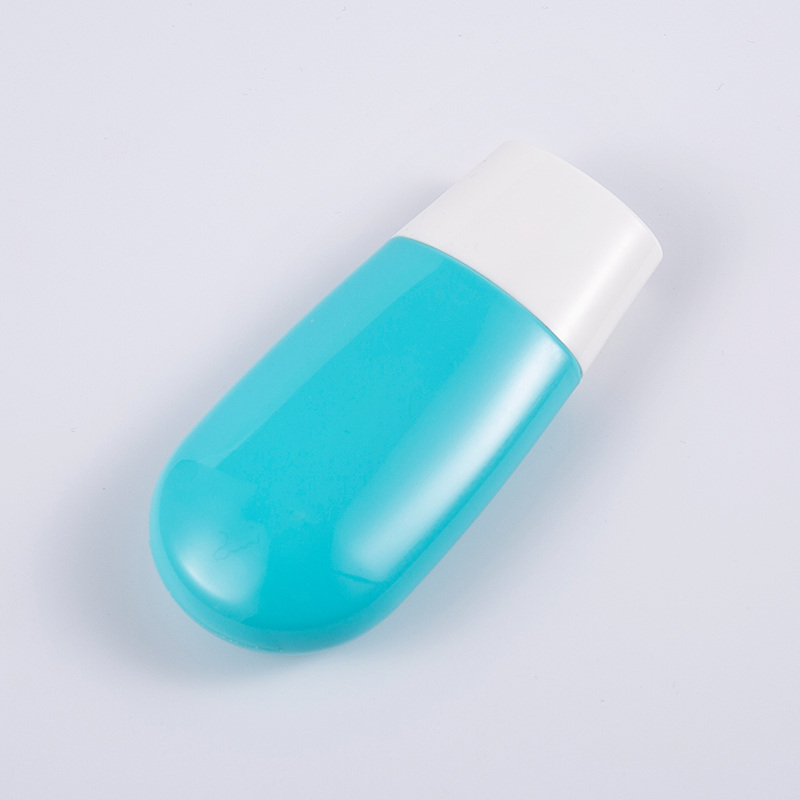 Eco-Friendly Travel Essential 30ml at 50ml Premium Blue PE Sunscreen Bottle