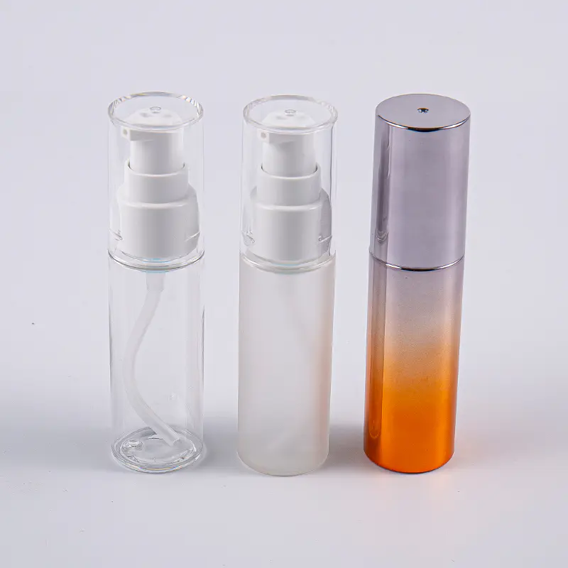 Iba't-ibang Kulay Bilog na Hugis 30ml PETG Lotion Bottle na May Pump Travelling Use