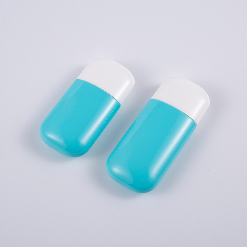 30ml at 50ml Blue PE Sunscreen Bottle na may UV Protection