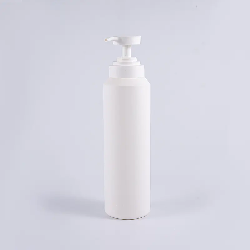 Puti At Itim na Soft Touch Round Malaking Sukat 1000ml PE Cleansing Pump Bottle Puti At Itim na Soft Touch Round Malaking Sukat 1000ml PE Cleansing Pump Bottle