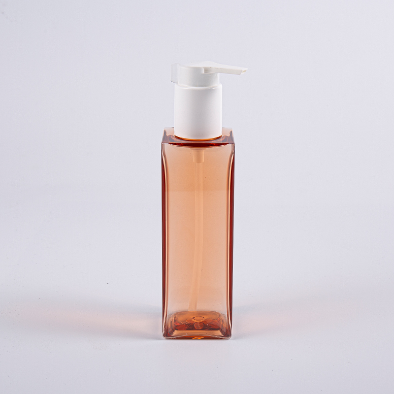 Personal na Pangangalaga 150ml Square Shape PETG Lotion Pump Bottle