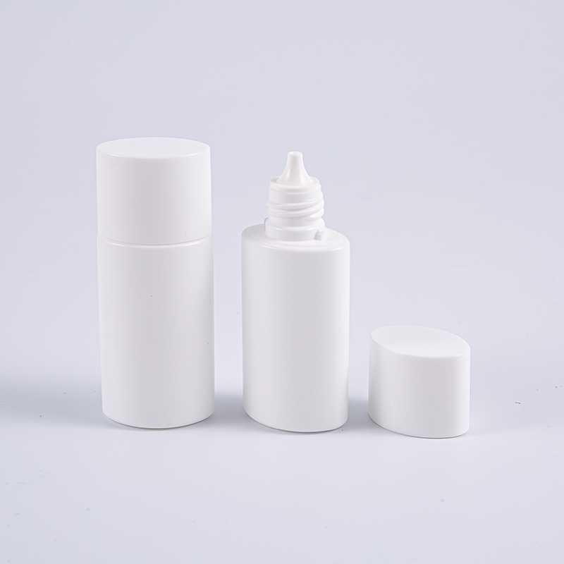 Oval Shape White 15ml PE Sunscreen Bote 